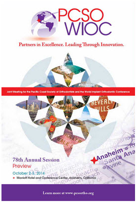 Pacific Coast Society of Orthodontists Annual Meeting Flyer